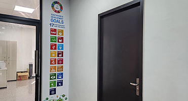 臺灣新東機械｜SDGs 永續指標牆貼 SDGs 永續發展目標牆面圖文貼設計、輸出與施工